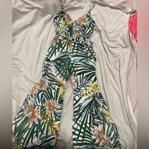 Floral Print Jumpsuit